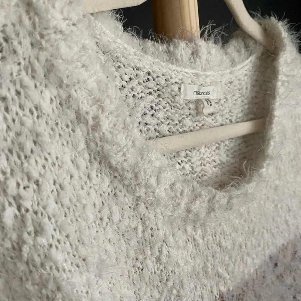 Stripe Lantern Sleeve Pullover Sweater - Picture 3 of 8